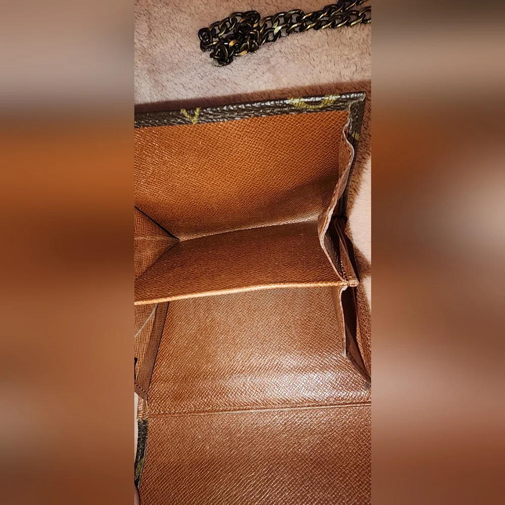 LV Monogram Monnaie Double Snap Wallet with Unbranded Chain - Picture 6 of 12